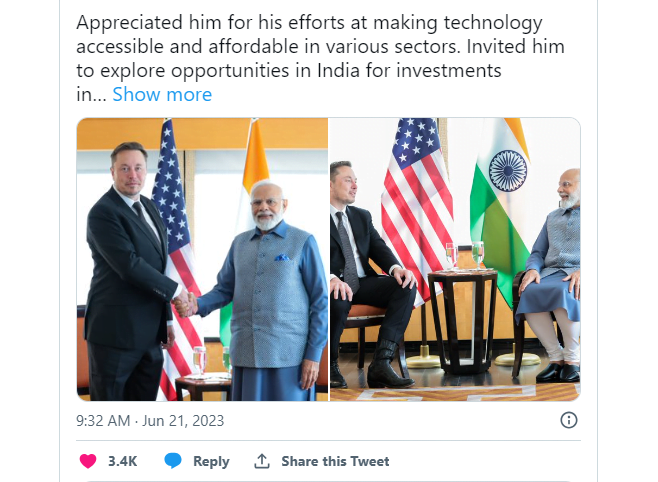 elon musk modi