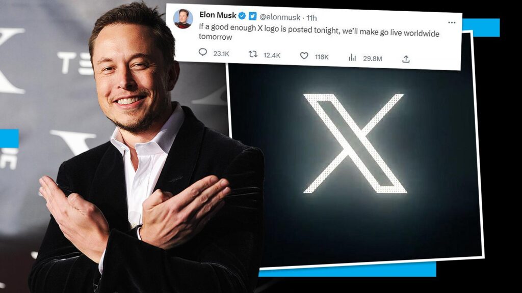 Elon Musk sẽ thay thế biểu tượng con chim xanh của Twitter bằng chữ X