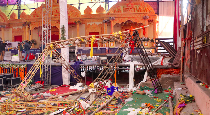 Ấn Độ: Sập sân khấu tưởng niệm ở chùa Kalkaji, hơn chục người thương vong