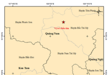 trận động đất ở Quảng Nam