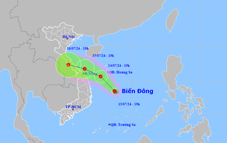 ap thap nhiet doi huong vao da nang quang ngai