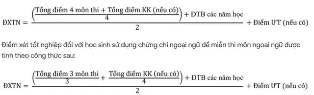 thay doi cach tinh diem xet tot nghiep thpt tu 2025 2