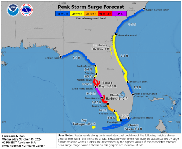 bao milton do bo vao bo bien phia tay florida suc gio 193 km h 1