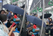 Tàu metro Cát Linh - Hà Đông bị dột, người đi tàu phải che ô, lãnh đạo metro Hà Nội nói gì?