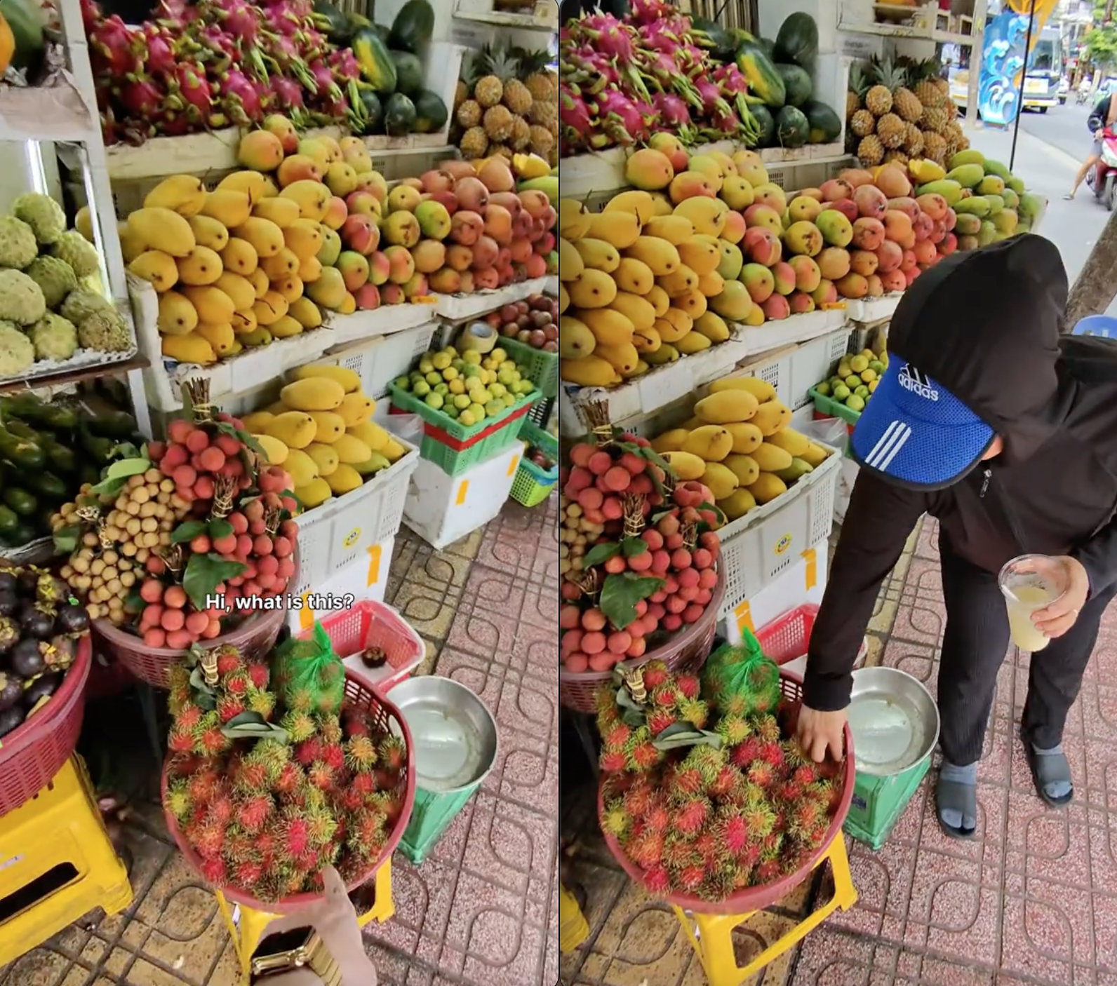 Khách Tây hỏi mua 1 quả chôm chôm cho 2 người ăn, cách người phụ nữ Việt xử lý khiến dân mạng rần rần
