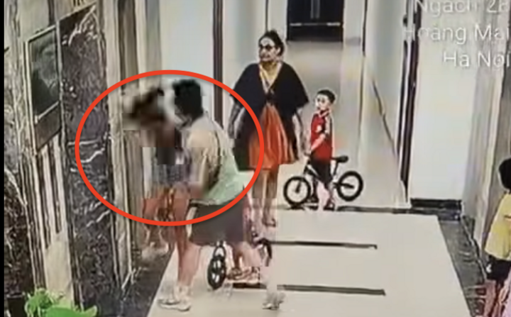 Bắt giữ gã đàn ông xăm trổ hành hung phụ nữ tại chung cư Hà Nội
