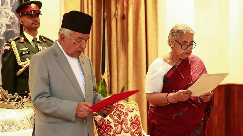 Thủ tướng lâm thời Nepal lần đầu phát biểu công khai sau khi nhậm chức