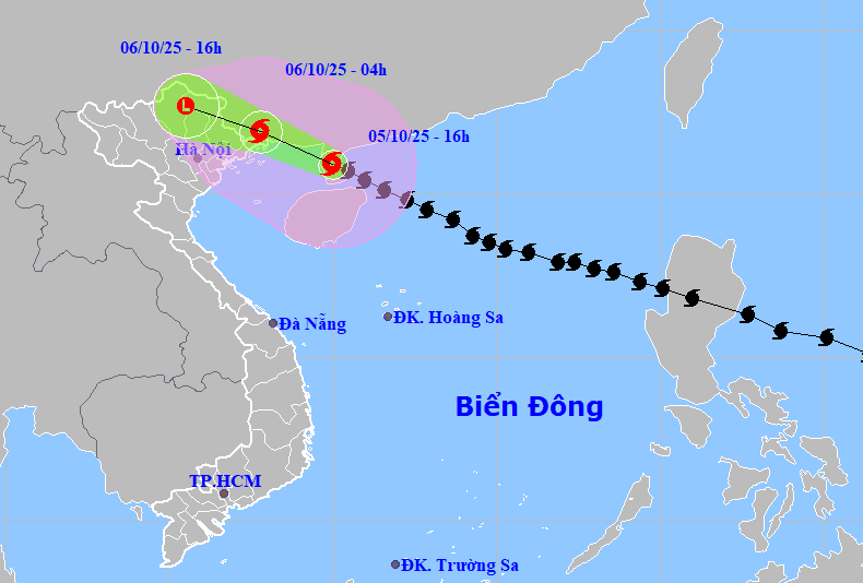 Bão số 11 Matmo có thể vào Quảng Ninh đêm nay, gió mạnh nhất cấp 8-9