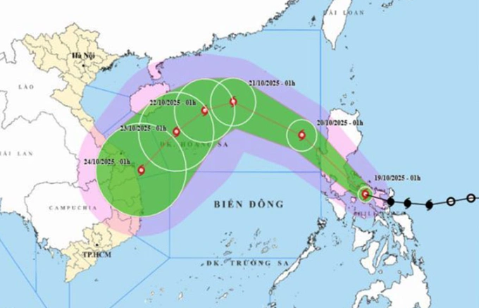 Hôm nay bão Fengshen sẽ vào Biển Đông