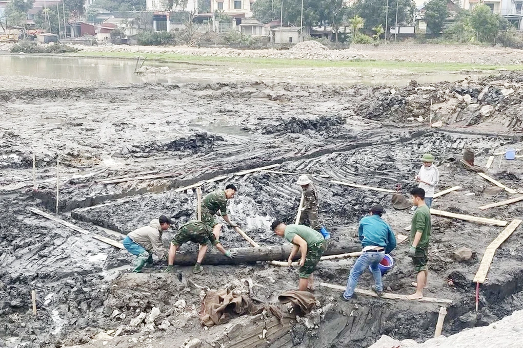 Phát hiện các cọc gỗ nghi là hệ thống phòng thủ chiến lược thời nhà Trần