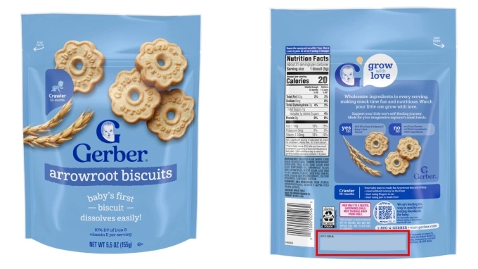 Thu hồi 21 lô bánh ăn dặm Gerber của Nestlé